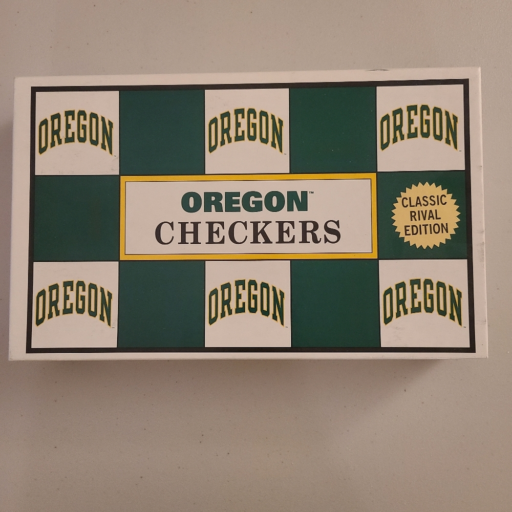 Oregon UO Ducks / Oregon State OSU Beavers Checkers Civil War Rival Edition NCAA